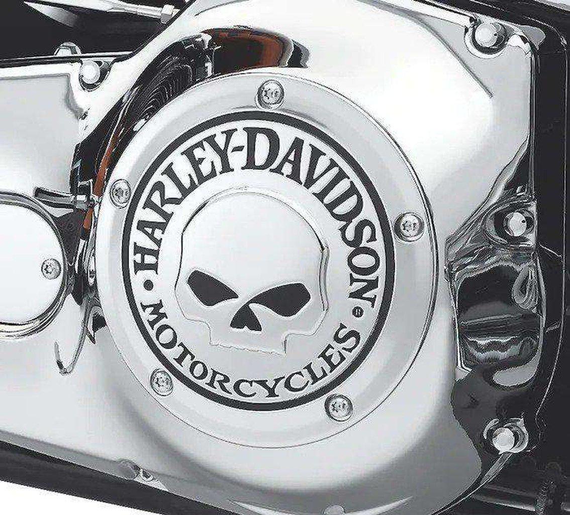 Willie G Skull Derby Cover-25441-04A-Rolling Thunder Harley-Davidson