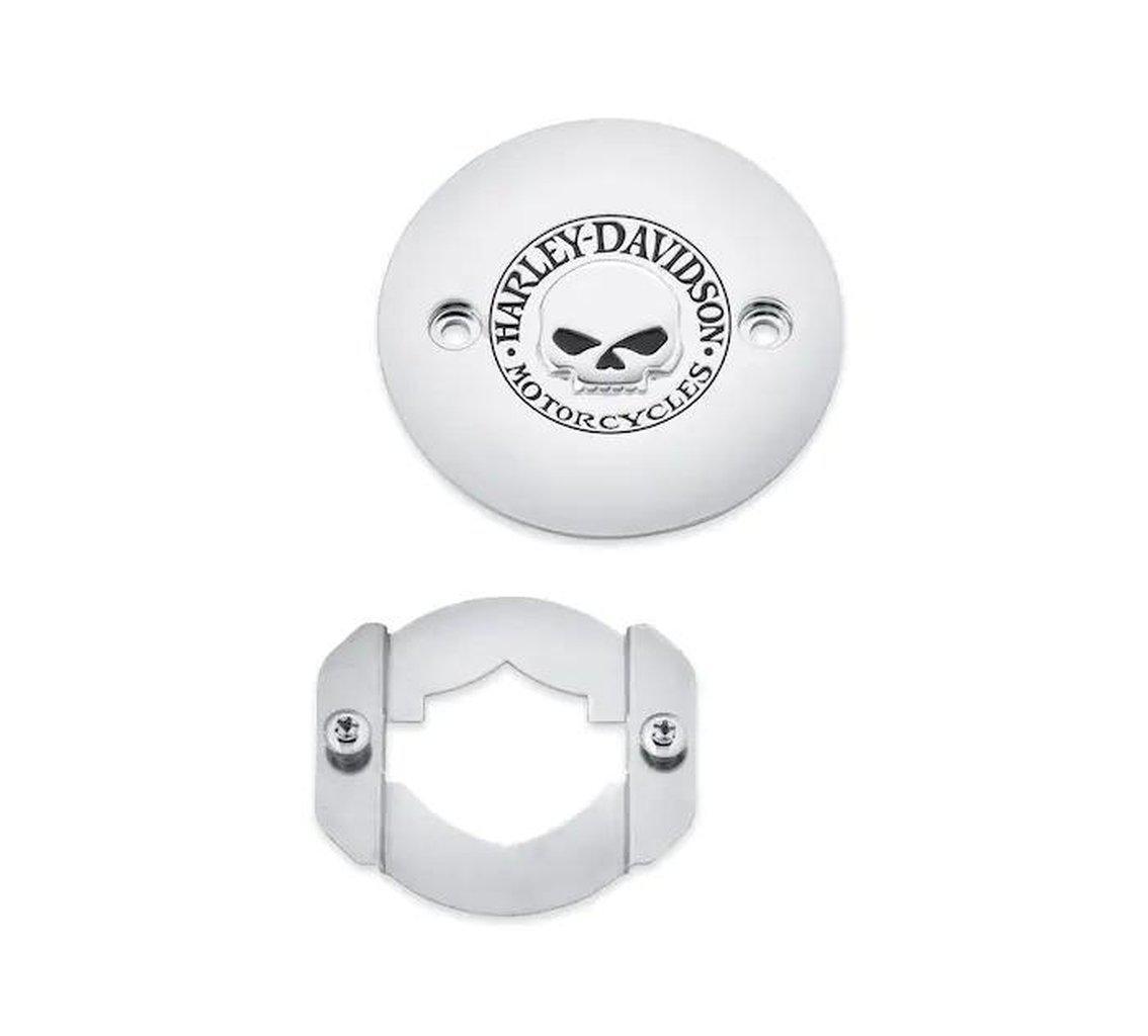 Willie G Skull Right Side Medallion-25600044-Rolling Thunder Harley-Davidson