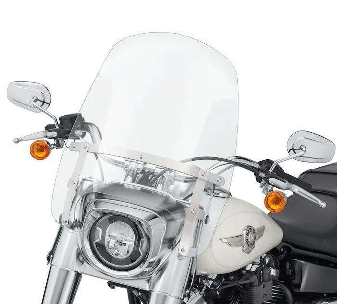 Wind Splitter Detachable Compact 19 In. Clear Windshield-57400368-Rolling Thunder Harley-Davidson