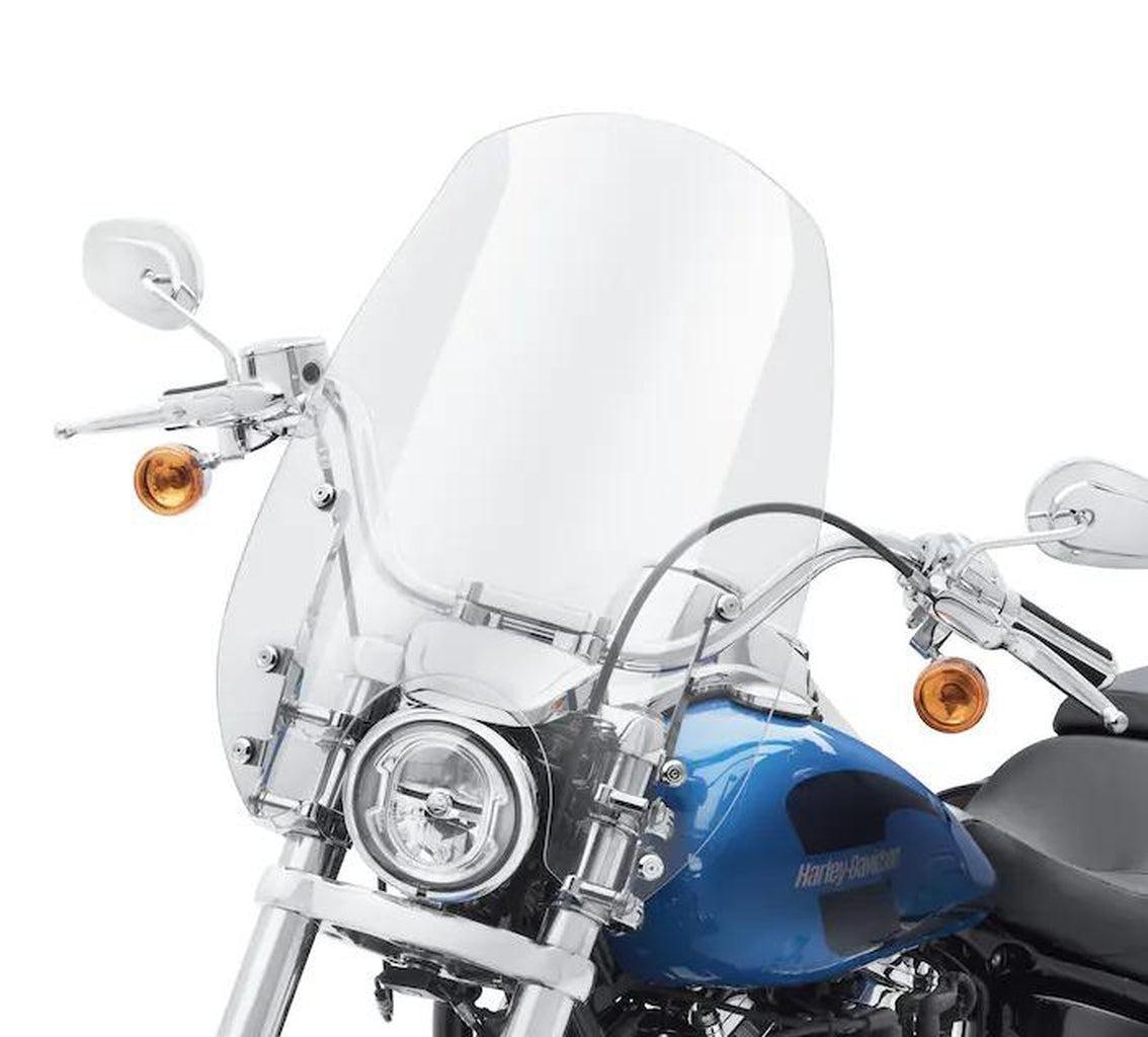 Wind Splitter Quick-Release 19 In. Super Sport Light Smoke Windshield-57400323-Rolling Thunder Harley-Davidson