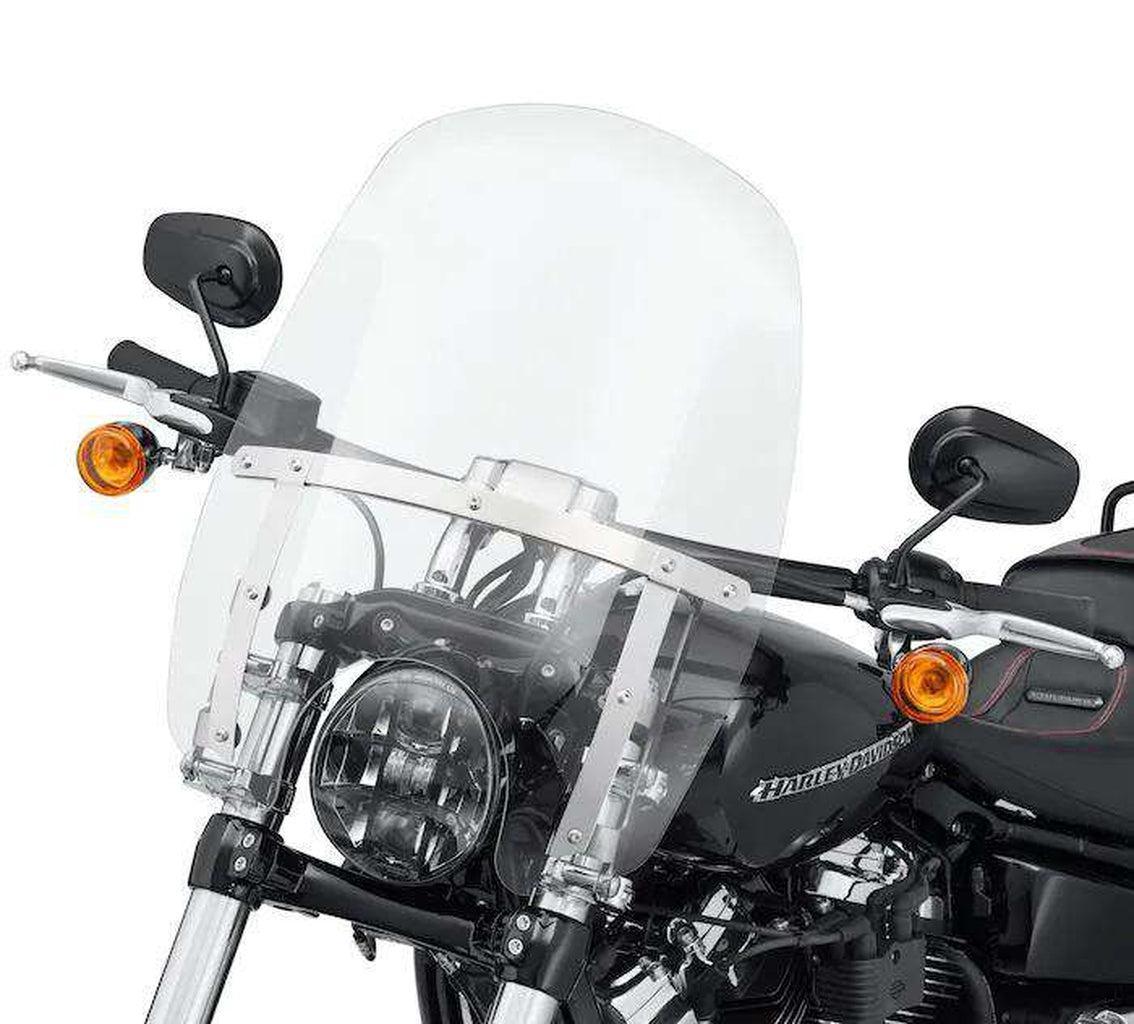 Wind Splitter Quick-Release Compact 18 In. Windshield-57400326-Rolling Thunder Harley-Davidson