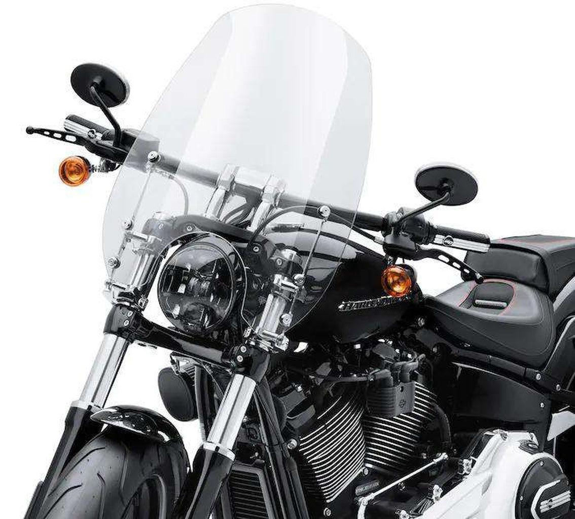 Wind Splitter Quick-Release Super Sport 19 In. Light Smoke Windshield-57400334-Rolling Thunder Harley-Davidson